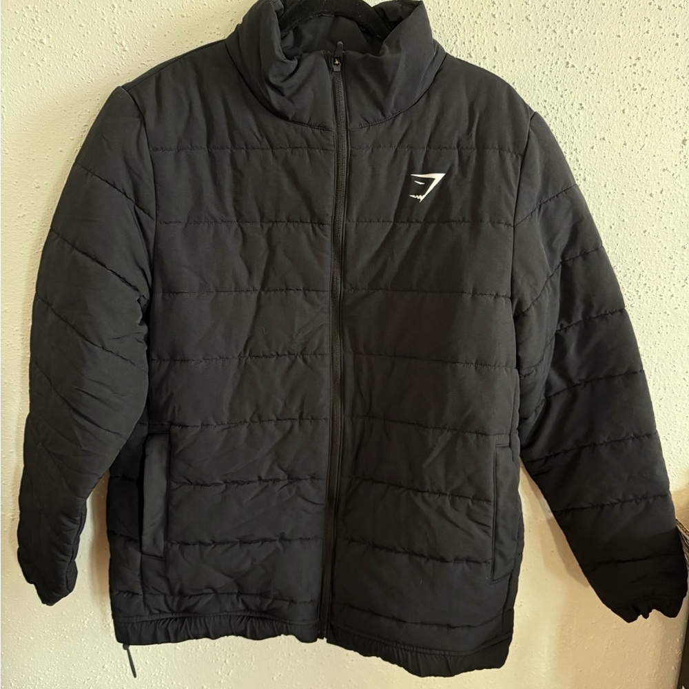 Gymshark Black Puffer Jacket